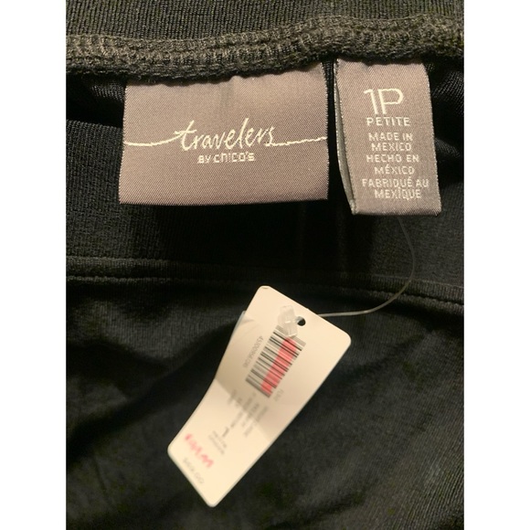 NWT Travellers By Chico’s Black Pencil Skirt Women’s Size Petite 1 - Picture 3 of 4